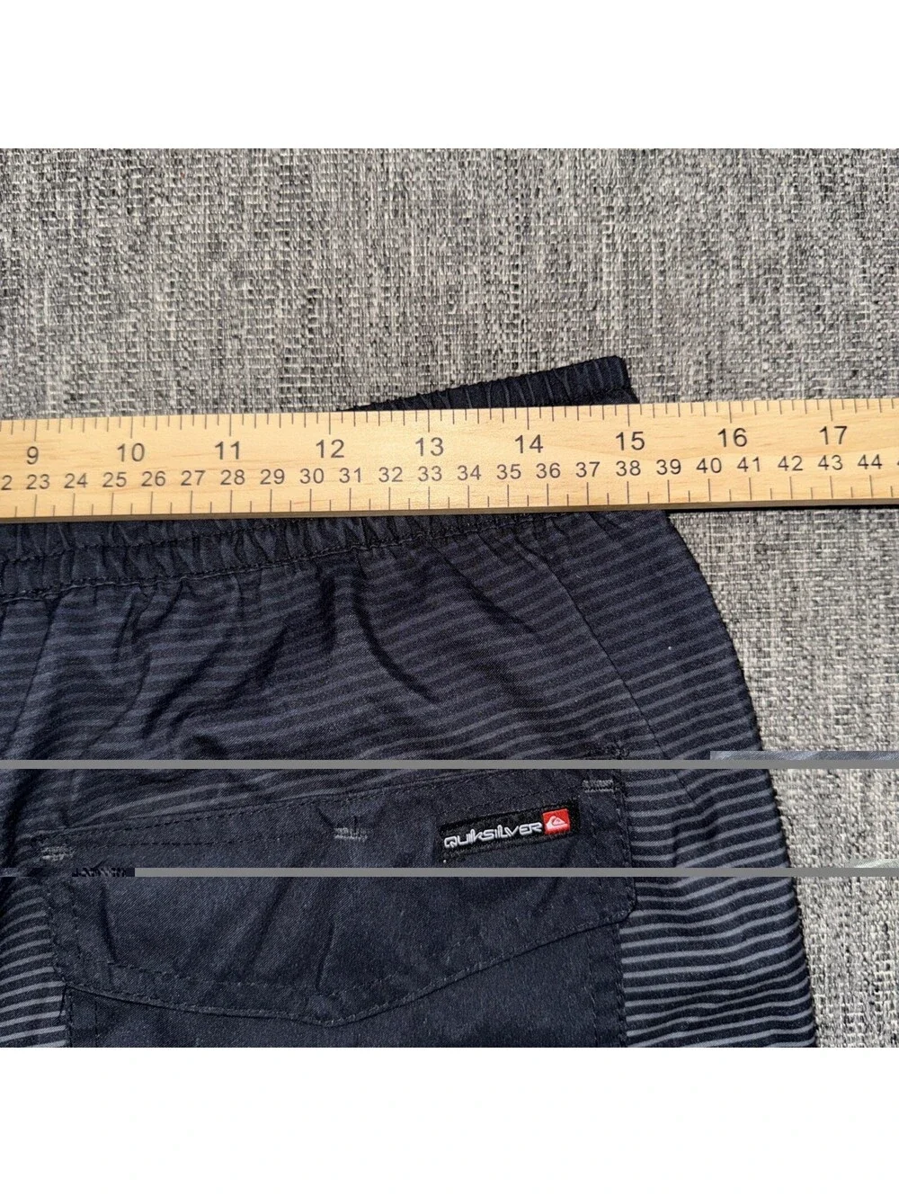 Quiksilver Men's Small Massive Swim Trunks Black-To-White QM14VL001 New